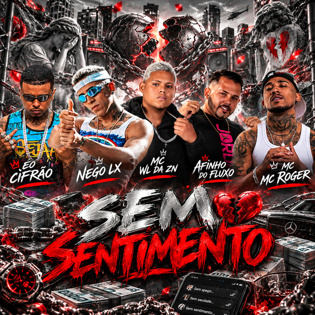 Afinho do Fluxo, Nego Lx, Eo cifrão, MC WL da ZN e MC Roger – “Sem Sentimento”